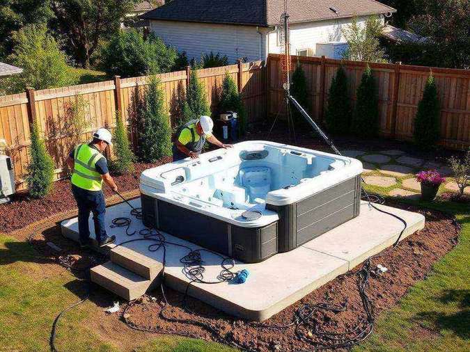 New Hot Tub Installation & Hookup