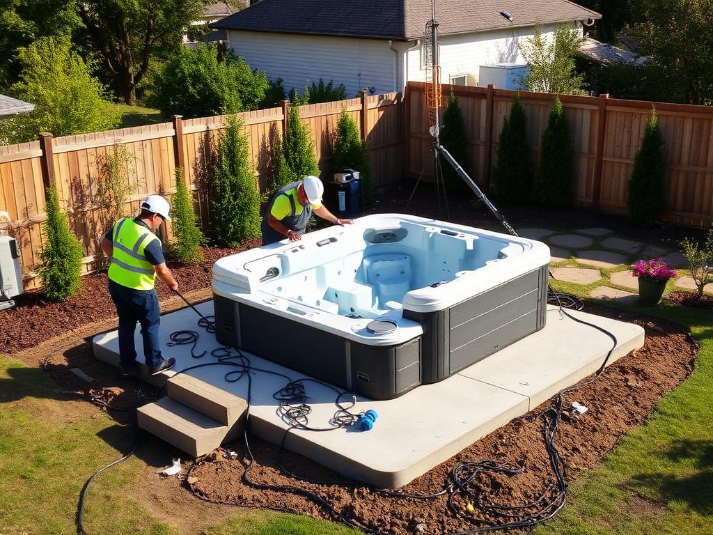 New Hot Tub Installation & Hookup